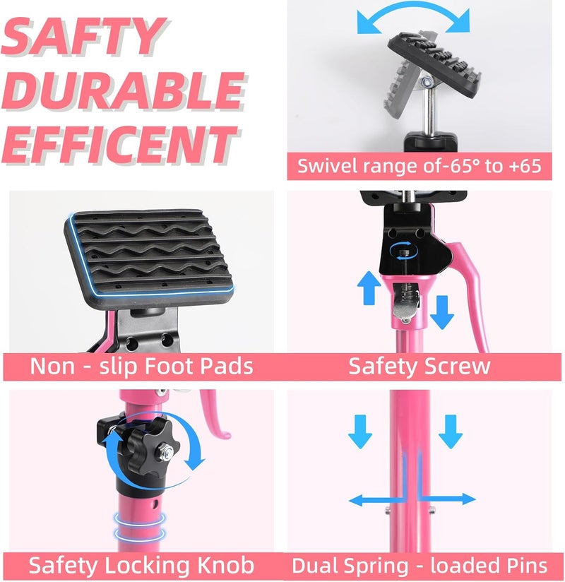 Leikius 2PK Metal Cabinet Jacks for Installing Cabinets,200LB Load 3rd Hand Support System,Adjustable Support Pole,15.8-23.6 Inches Quick Support Rod,Perfect for Cabinet Installation - Image 3